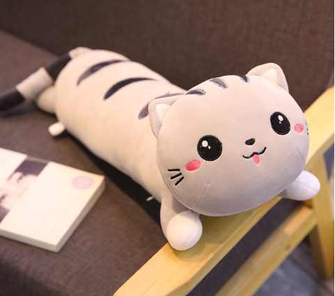 Load image into Gallery viewer, 130cm Long Cat Pillow for Kids
