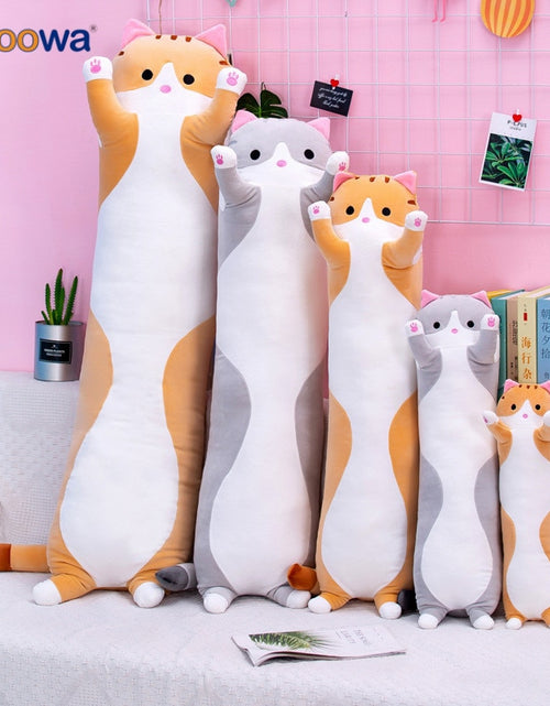 Load image into Gallery viewer, 130cm Long Cat Pillow for Kids
