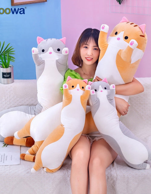 Load image into Gallery viewer, 130cm Long Cat Pillow for Kids
