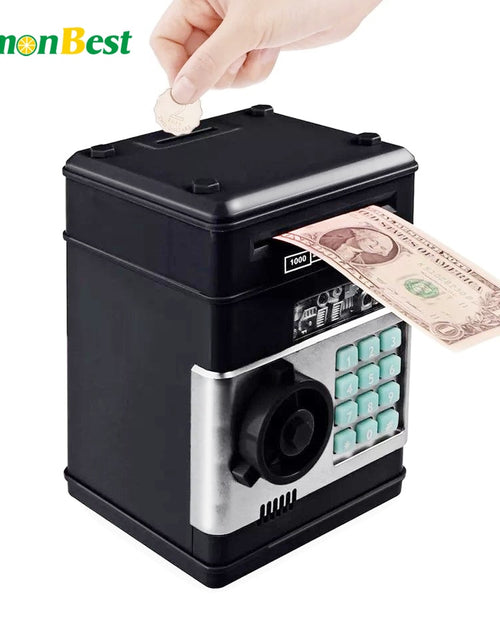 Load image into Gallery viewer, Electronic Piggy Bank ATM Password Money Box Cash Coins Saving Box ATM Bank Safe Box Automatic Deposit Banknote Christmas Gift
